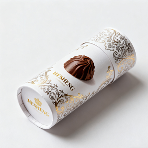 Emballage de Luxe en Tube Papier | Boite Cylindrique pour Parfum, Encens, Cadeau, Alimentaire et Chocolat - Product Image 1