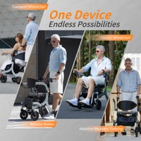 Déambulateur électrique avec siège, dispositif d'assistance à la marche léger