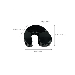 Grandes pinces à cheveux en acrylique Big Barrette Crab Pinces à cheveux léopard simples Accessoires de cheveux de mode pour femme - Product Image 6