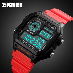 Skmei Digital Watch Men Dual Time Waterproof Luminous <b>Outdoor</b> Sports Watch Electronic Watch With Alarm Chrono <b>Timer</b> - Product Image 2