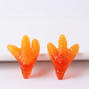 Fabricant chinois de bonbons gélifiés, vente en gros, bonbons aromatisés aux fruits mélangés, gelée, gommes <span class=keywords><strong>halal</strong></span> en forme de pattes de poulet - Product Image 2