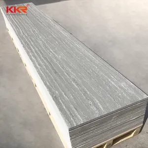 Nhà Bếp Worktop 12.5Mm Đá Nội Thất Panels Faux Đá Khách Sạn Tắm Tường Mật Độ Cao Acrylic Rắn Bề Mặt