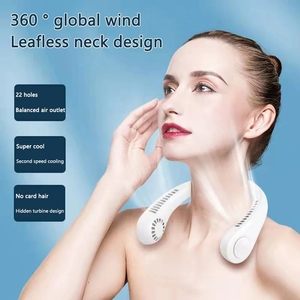 Ventilador de Cuello Mini Sin Aspas Recargable por USB, Portátil, Enfriador, para Colgar en el Cuello, para Coche, Exteriores, Hotel, de Plástico - Product Image 6