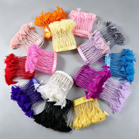 Frange en plumes de dinde pour anniversaire, carnaval, Halloween, bal masqué, accessoires de costume de cosplay et décoration environnementale