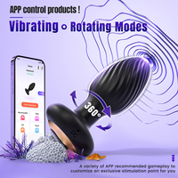 Vibrateur Rotatif 360° pour Hommes, Stimulation de la Prostate et du Point G, Plug Anal, Jouet Sexuel Adulte, Masseur de Prostate