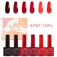 Vernis à ongles en gel UV et LED de 10 ml, marque OEM JR, 50 couleurs, flacon coloré, bonne qualité, ensemble de vernis à ongles en gel sur mesure