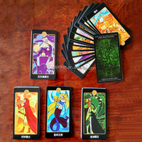 Cartas de Tarot Personalizadas de Sailor Moon, Diseño de Impresión Holográfica, Baraja de Tarot del Santo Grial, 78 Cartas
