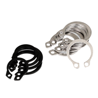 M6-M50 C Type Carbon Steel Retaining Rings Black Finish DIN471/GB894 Shaft Snap Rings External Circlip Design Heavy Industry Use