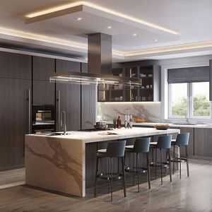 Meubles de conception moderne de la Chine suspendus armoires de cuisine en bois mélamine conception de meuble de rangement - Product Image 1