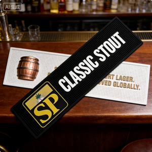 Nouveau tapis de <span class=keywords><strong>bar</strong></span> en PVC antidérapant avec logo personnalisé, taille personnalisée, tapis de service en caoutchouc étanche pour utilisation en <span class=keywords><strong>bar</strong></span> - Product Image 1