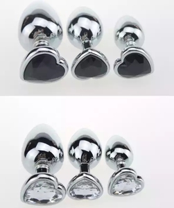 Plug Anal adulte en forme de cœur, perle anale en diamant de luxe, <span class=keywords><strong>bijoux</strong></span> en cristal inoxydable, Plug Anal pour femmes, nouveau Style - Product Image 6