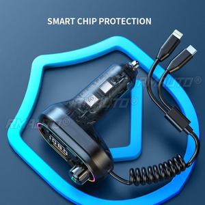 Car Bluetooth 5.0 FM <b>Transmitter</b> <b>Wireless</b> Audio Receiver Car MP3 Player 25W PD Fast Charge With Apple Type-C Port Charging Cable - Product Image 5