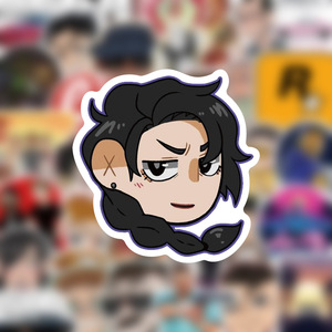 สติกเกอร์ลายกราฟฟิตีเกม <span class=keywords><strong>GTA6</strong></span> แบบใหม่ 60 ชิ้น สำหรับตกแต่งขวด แล็ปท็อป แผ่นสติกเกอร์ตัวละครคลาสสิก - Product Image 5