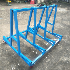 Heavy Duty Foldable Four-Wheel Cargo <b>Cart</b> 120x75cm Cold <b>Rolled</b> Steel Deck 1500kg Capacity 8" Shock Absorbent Removable Side - Product Image 3