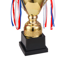 Prix de gros trophée en métal doré coupe base vierge pour Logo privé trophée en métal personnalisé école Sport jeu trophée prix trophées