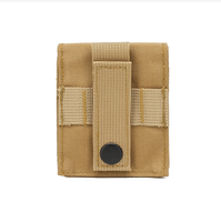 Sacoche de ceinture tactique simple pour extérieur, double pochette Molle, pochette pour lampe de poche, en nylon résistant à l'eau, multifonctionnelle
