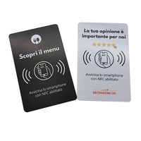 Support de table NFC RFID en PVC avec puce NTAG213 215, étanche, impression personnalisée, menu de restaurant, carte NFC avec code QR