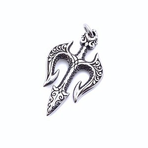 Pendentif trident en acier inoxydable, collier de style punk pour homme, cadeau, bijoux de mode 216051 - Product Image 3