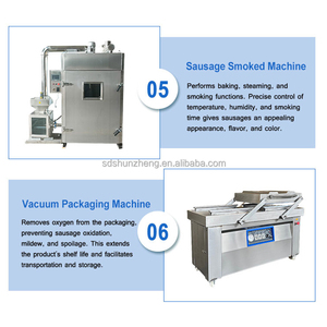 Maisheng công nghiệp tùy chỉnh bán tự động xúc xích dòng Thành phần thép không gỉ 1000 Công suất kg/giờ điện năng - Product Image 5