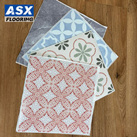 Carreaux de sol autocollants en vinyle 12 x 12, parquet auto-adhésif pour salle de bain et salon