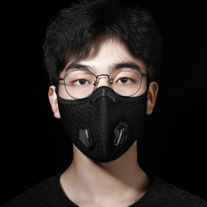 Masque de sport pour cyclisme, maille noire, unisexe, respirant, avec élément filtrant, pour la course à pied et le cyclisme en plein air - Product Image 3