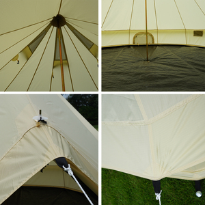 GodsWord Tente Tipi Pyramide de Camping, Tente Cloche, Yurt d'Extérieur en Polyester, Style Économique, Tentes Indiennes de Luxe pour Glamping Familial et Événements - Product Image 5