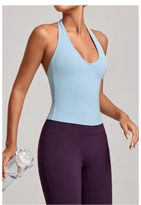 RUIQUIWN OEM Nouveau Débardeur de Yoga Sportif à Col Licou Respirant pour Femme, Idéal pour l'Entraînement et la Course en Extérieur - Product Image 4