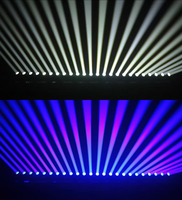 Barre de faisceau mobile à LED quad 4x80w RGBW 4 en 1 avec effet d'anneau de bande circulaire halo, tête rotative oscillante TB4 Tornado 4 têtes