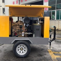 Compresseur d'air rotatif à vis, portable, robuste, à moteur diesel, pour l'exploitation minière et le forage de construction