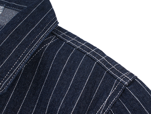 Chaqueta Vaquera LEDUO para <span class=keywords><strong>Hombre</strong></span>, Chaqueta Vaquera con Rayas Verticales, Chaqueta Informal para Uso Diario - Product Image 5