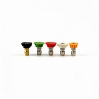 PROWORKZ Ensemble de buses pour nettoyeur haute pression à connexion rapide 1/4'' avec mode savon, codées par couleur 0 ° /15 ° /25 ° /40 °   Embouts de pulvérisation pour le detailing automobile