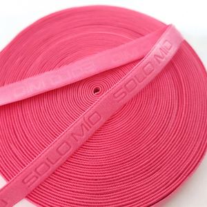Custom 10mm Elasticated Jacquard Printed Spandex/Polyester Oeko-Tex Certified <b>Webbing</b> Back Neck Elastic Tape for Sport - Product Image 2