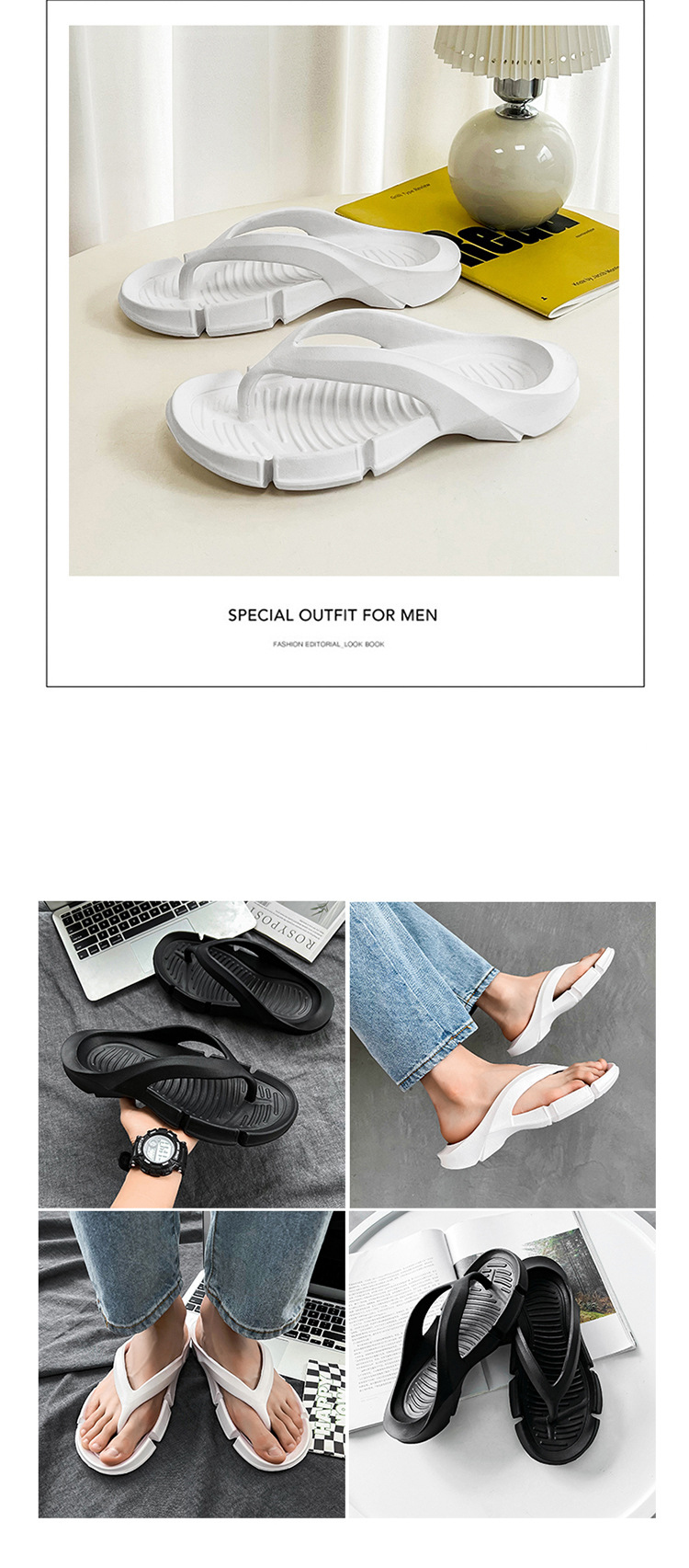 New Men Flip-flops Non-slip EVA Platform Flip Flops Summer Casual Fashion Slippers Women