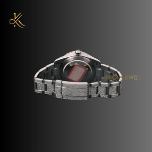 นาฬิกาเพชรมอสซาไนต์สุดหรูสำหรับผู้หญิงพร้อมสไตล์ที่หรูหราเปล่งประกายระดับพรีเมียมและความทนทานยาวนานสำหรับสไตล์ที่มีสไตล์ในชีวิตประจำวัน - Product Image 3