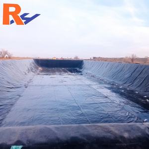 Géomembrane HDPE résistante aux produits chimiques pour la gestion des résidus miniers, la lixiviation en pile, 1 mm, 1,5 mm, revêtement de bassin à poissons, géomembrane HDPE - Product Image 1