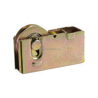 Roulette de porte-fenêtre coulissante moderne en acier de 1-1/2 pouce avec roulement à billes, faible bruit, revêtement en zinc, modèle Cowell D1541 (sortie d'usine)
