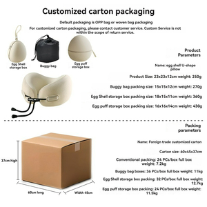 Cuscino da viaggio a forma di U in memory foam per il supporto cervicale, ideale per aereo, auto, ufficio, riposo e sollievo dal dolore al collo. - Product Image 4