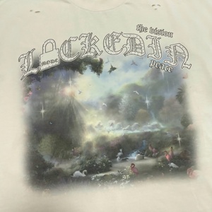 Camiseta de Alta Calidad Vantage de Doble Capa con Efecto Desgastado, 100% Algodón, Impresión DTG, Hombros Caídos, Letras con Pedrería, Talla Grande - Product Image 4