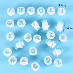 Oferta Especial: <span class=keywords><strong>Molde</strong></span> de Corte y Prensado de 26 Letras y Números para Fondant, Galletas y Bizcochos con Resorte, Herramientas para Decoración de Pasteles - Product Image 4