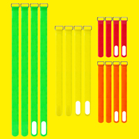 Attaches de câble de fixation réutilisables Sangles de fixation à crochet et boucle polyvalentes réglables
