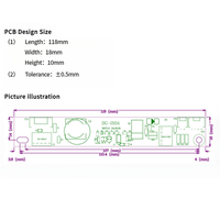 Modul sistem penerangan belakang LED Universal 12-24 ", komponen elektronik Driver papan arus konstan DG-210A
