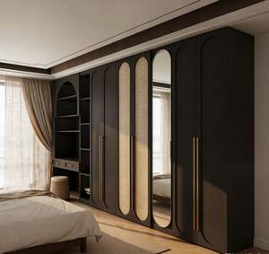 Armario de Madera Maciza para Ropa Personalizado con Estantes Ajustables, Barras para Colgar y Zapateros para la Organización del Dormitorio - Product Image 4