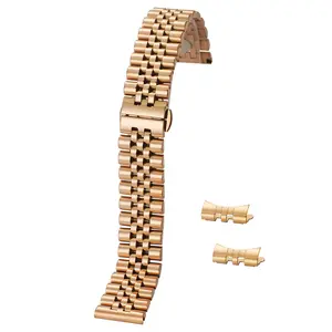 Für Rolex Oyster Uhren armband Jubilee Rolex Edelstahl Armband Submariner GMT DATEJUST Edelstahl Uhren armbänder 22mm