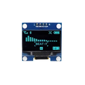 Oled IIC 1.3 inci modul Display OLED putih 128X64 I2C SSD1306 12864 papan layar LCD VDD GND SCK NAS untuk Hitam