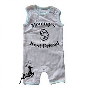 Pijama Enterizo de Bambú y Algodón Orgánico 100% con Logotipo Personalizado, Estampado Digital, para Bebés, Ropa de Verano para Fiestas, Venta al por Mayor a Granel - Product Image 2