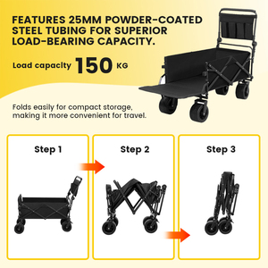 공장 직송 캠핑 웨건 카트 경량 유틸리티 정원 카트 접이식 플랫폼 OEM 맞춤 제작 가능 - Product Image 5