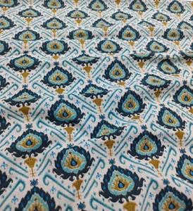 Best Printed Ethnic Women Wear Cotton Cambric Ikat Pattern Digital Print for Garments Sewing & Dressmaking - Product Image 3