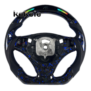 Volante LED RPM de Fibra de Carbono Forjado para <span class=keywords><strong>BMW</strong></span> E90 <span class=keywords><strong>E60</strong></span> E61 E62 E63 E64 E88 E92 E91 E93 X3 M3 330i <span class=keywords><strong>330d</strong></span> 335i 318i M3 - Product Image 1