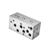 Bloc de collecteur haute pression en aluminium usiné CNC sur mesure pour vanne d'équilibrage hydraulique de tracteurs, excavatrices et engins de construction