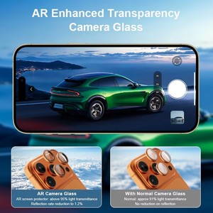 Protector de Lente de <span class=keywords><strong>Cámara</strong></span> HD Transparente para <span class=keywords><strong>iPhone</strong></span> 17 Pro, Antiarañazos, Antihuellas, Protector de Lente Templado, Película Protectora para <span class=keywords><strong>Cámara</strong></span> Trasera - Product Image 6